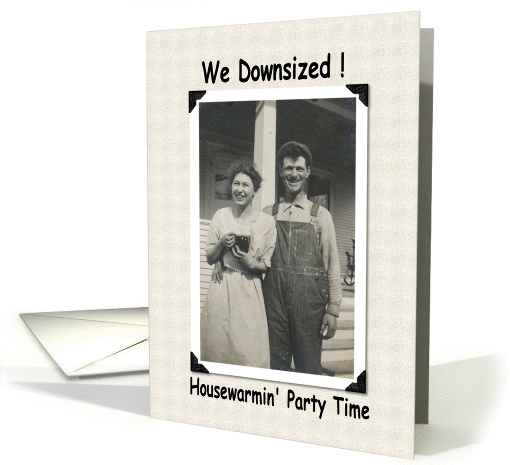 We Downsized - Moved - Party card (207561)