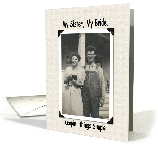 Married my Sister card (207565)