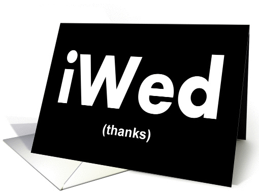 iWED Thank You Wedding people card (207573)