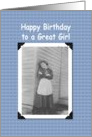 Happy Birthday Girl card