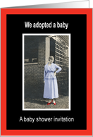 Baby Shower Adopted Baby card