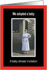 Baby Shower Adopted Baby card