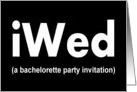 Bachelorette Party Invite card