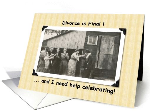 Divorce is Final Invite card (207633)