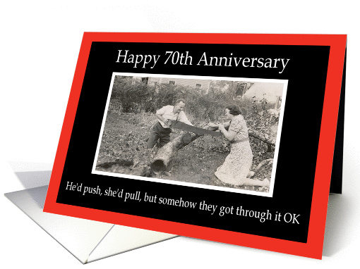 70th Anniversary card (208166)