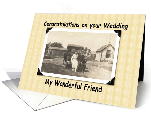 Congratulations Wedding - Friend card (208284)