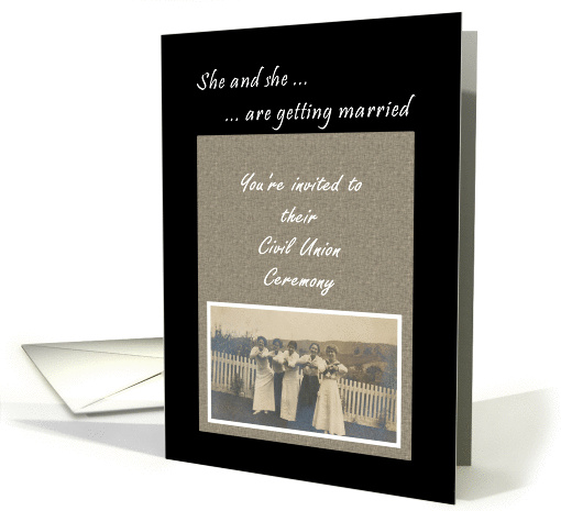 Civil Union Ceremony Invite card (209410)