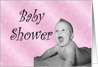 Baby Girl Shower Invite card