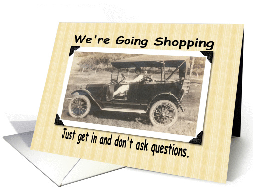 Shopping Invite card (209810)