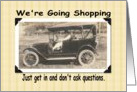 Shopping Invite card