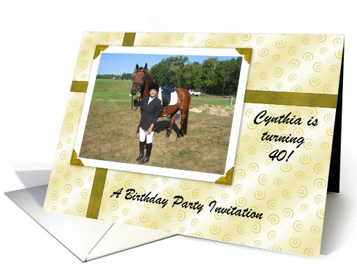 Custom Birthday Party Inviation - Photo card (209820)