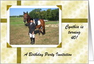 Custom Birthday Party Inviation - Photo Card