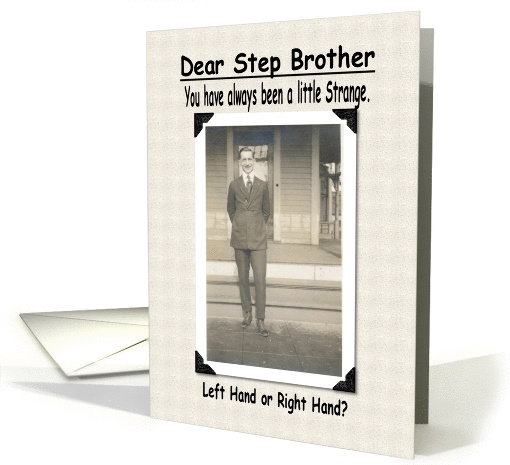 Birthday - Step Brother card (210985)