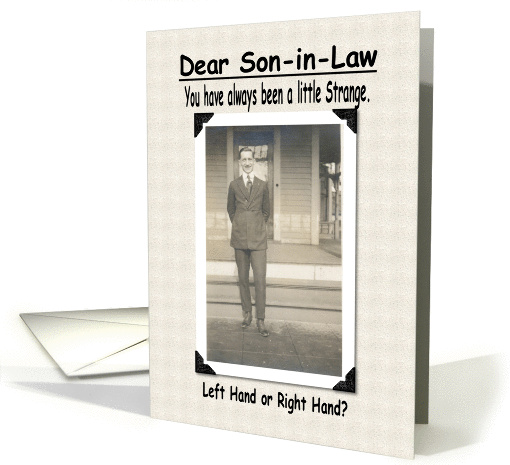 Birthday - Son in law card (210987)