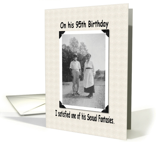 Sexy 95th Birthday Card - Funny card (211101)
