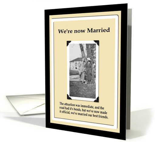 Announcement Now Married card (211369)