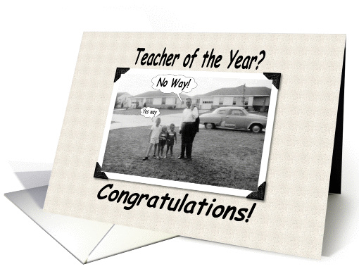 Teacher of the Year card (213885)