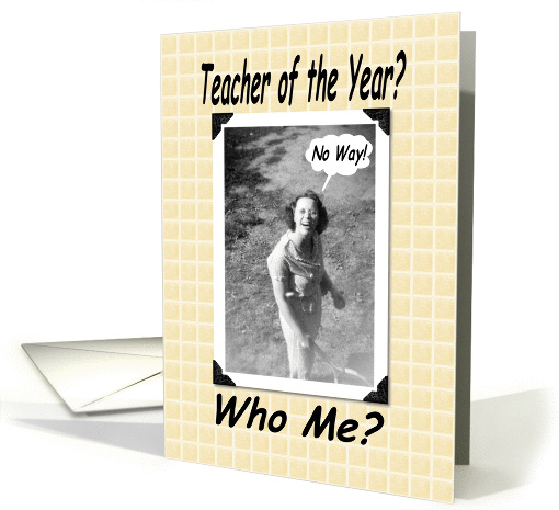 Teacher of the Year card (213889)