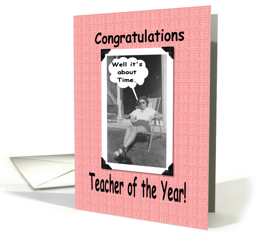 Teacher of the Year card (213907)