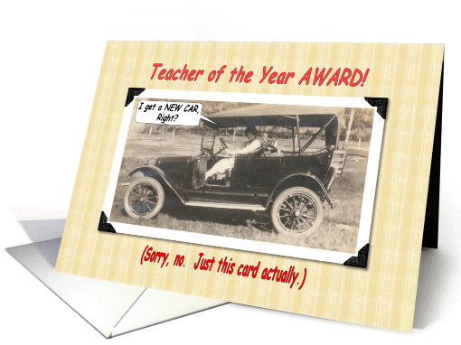 Teacher of the Year card (214035)