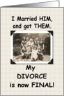 Divorce is Final card