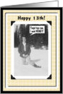Happy 13th birthday card