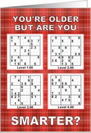 Sudoku - Grandma Birthday card