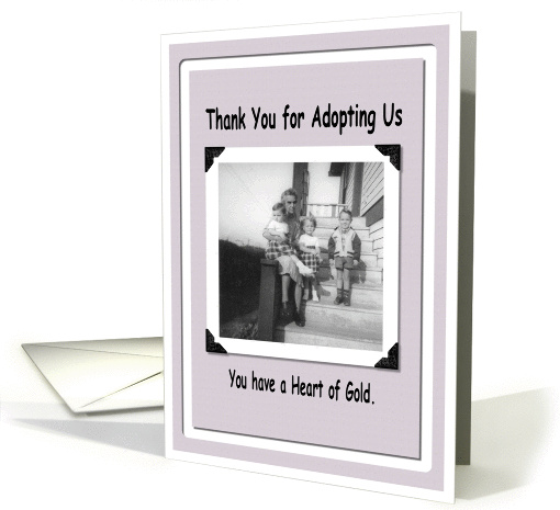 Thank You for Adopting us card (219851)