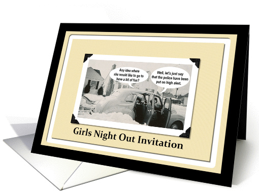 Bachelorette Girls night out card (220479)