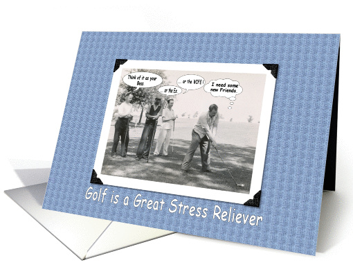 Golfing and Stress II card (224255)