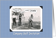 Golf Outing II - Funny card