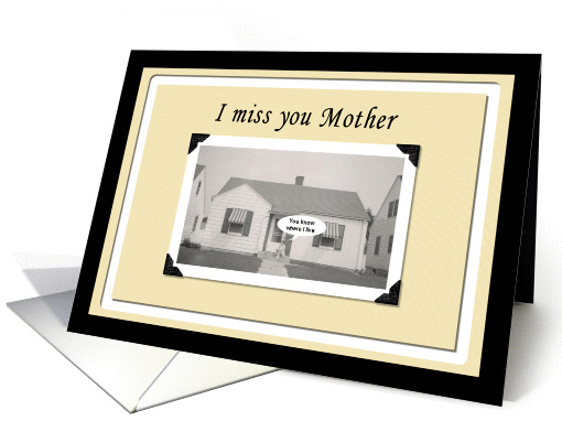 I Miss you Mom card (224949)