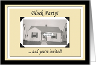 Block Party Invitation card