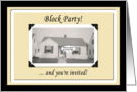 Block Party Invitation card