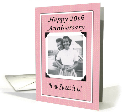 Lesbian Anniversary - 20th card (237190)