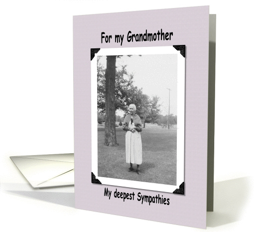 Grandmother Sympathy card (237360)