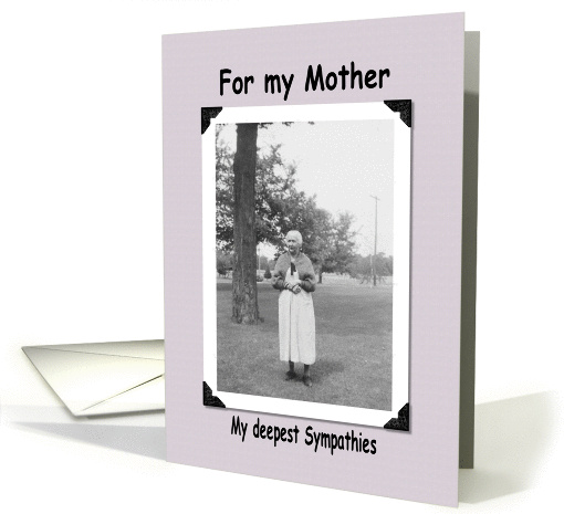 Mother -  Sympathy card (237362)