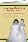 Maid of Honor? - Bitch card