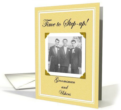 Need Groomsman and Ushers card (237510)