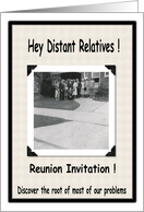 Distant Relatives Reunion card