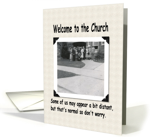 Welcome to the Church - Funny card (237670)