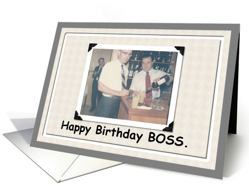 Happy Birthday Boss card (238136)