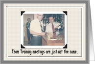 Team Training card