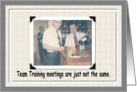 Team Training card