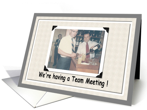 Team Meeting Invitation card (238146)