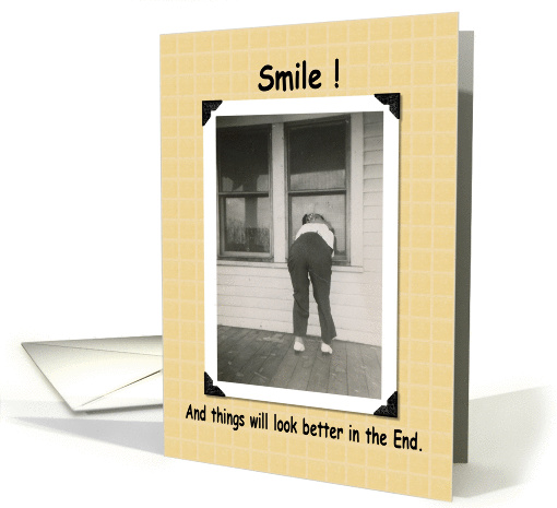 Smile and be Happy - FUNNY card (238723)