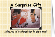 Christmas Baby Surprise- FUNNY card