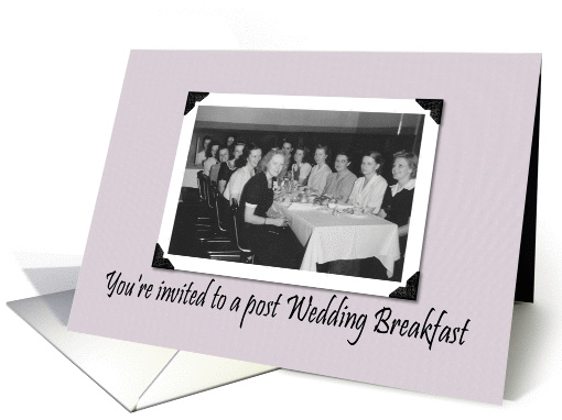Post Wedding Breakfast Invitation card (239049)