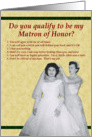 Matron of Honor - Bitch card