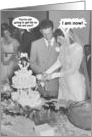 Wedding Congratulations - Funny card